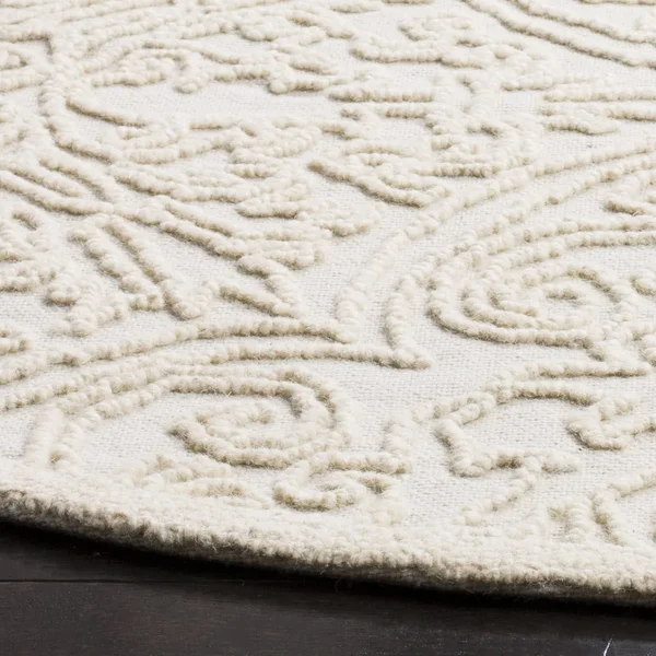 Safavieh Trace Rug Collection TRC101C - Ivory - 6& x 6& Square