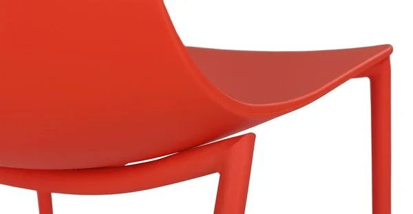 2X Red Accent Dining Chairs - Metal Legs, Article Svelti Modern Furniture