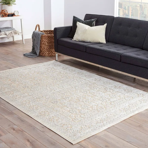 Maison Rouge Armitage Damask Beige/ Blue Area Rug - 5& x 7&6