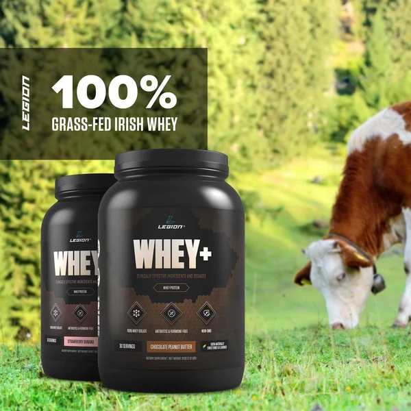 Legion Whey+ Vanilla Whey Isolate Protein Powder from Grass Fed Cows - 5lb. Low CARB, Low Calorie, Non-GMO, Lactose Free, Gluten