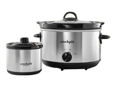 Crock-pot Scr503sp 5-Quart Smudgeproof Round Manual Slow Cooker with Dipper