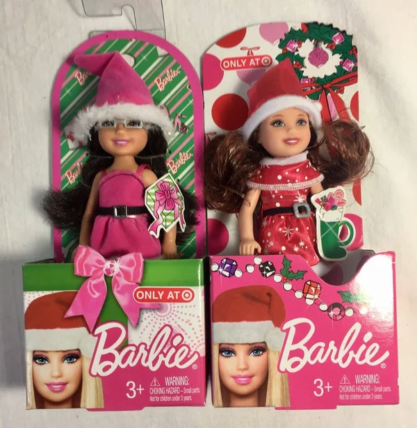 2011 Exclusive New Barbie Christmas Kelly & Friends Winter Holiday dol