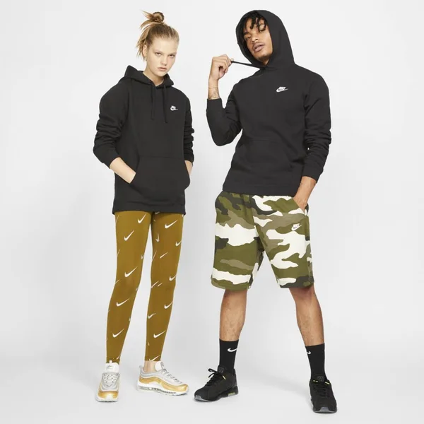 Nike Sportswear Pullover Hoodie - Size: Xxxl, Black