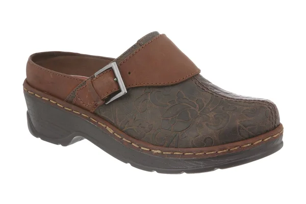 Klogs Women's Austin Mule Brown Flower Tool 9.5