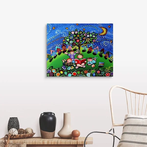 Reading Opens The Doors to The Imagination - Canvas Wall Art, 30x24, Great Big Canvas