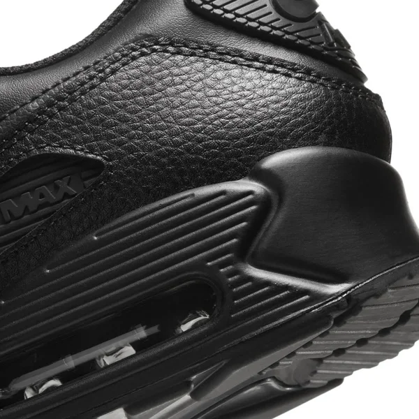Nike Air Max 90 Leather Black Men's Shoes, Size: 13