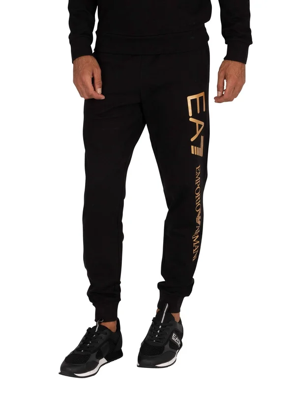 EA7 Mens&s Branded Joggers, Black, 8NPPC1-PJ05Z-1203, Size: S