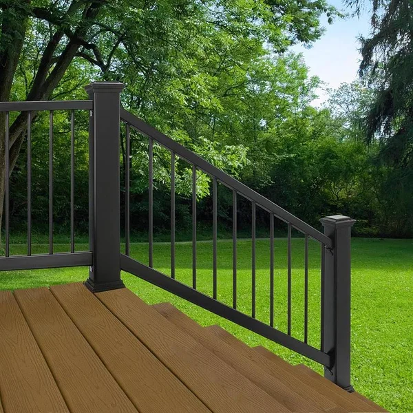 Trex Enhance 6-ft x 2.75-in x 42-in Charcoal Black Composite Deck Stair Rail Kit with Balusters (28-Piece and Assembly Required)