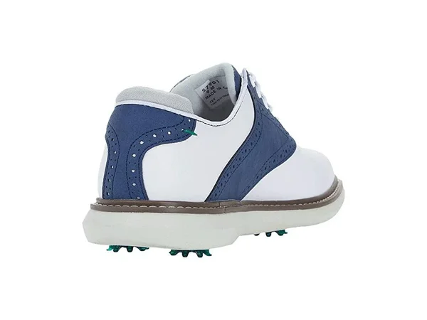 FootJoy Men's Traditions Golf Shoe - White/Navy, 8