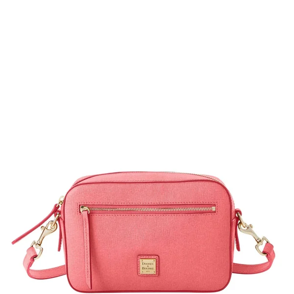 Dooney & Bourke Saffiano Camera Zip Crossbody Bag - Pink