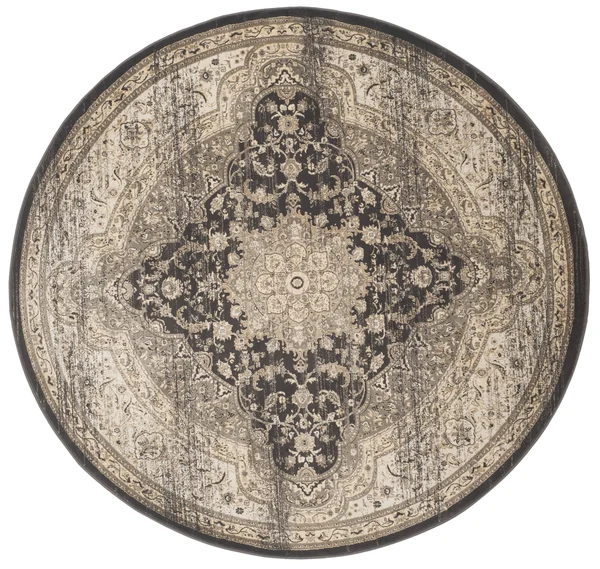 Safavieh Vintage Black/Ivory Area Rug; 9& x 12&