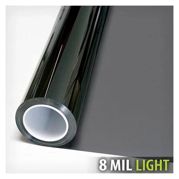 Bdf S8MB50 Security and Safety 8 Mil Black 50 Window Film (Light) 48in x 12ft by BuyDecorativeFilm