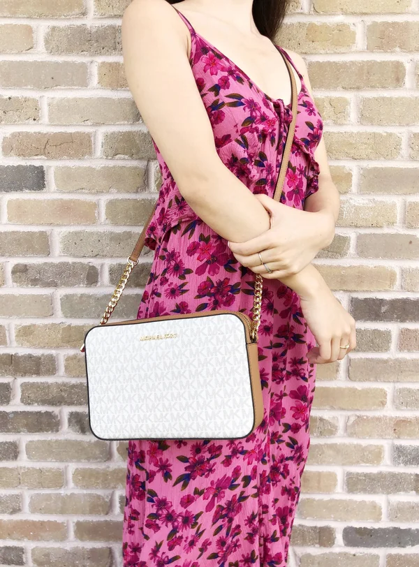 Michael Kors Jet Set Crossbody Bag - Vanilla