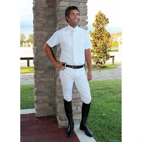 TuffRider Men's Ingate Knee Patch Breeches - 40, White