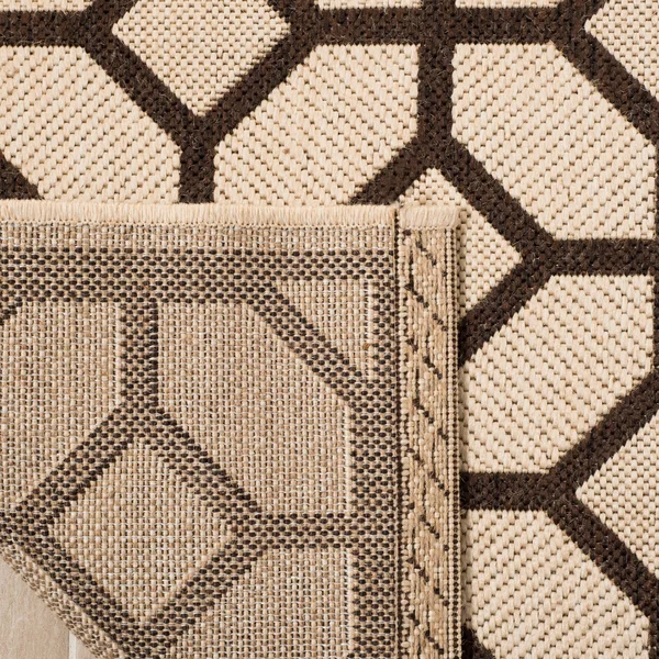 Safavieh Linden LND127Q 6&7x22 x 6&7x22 Square Red - Creme Area Rug