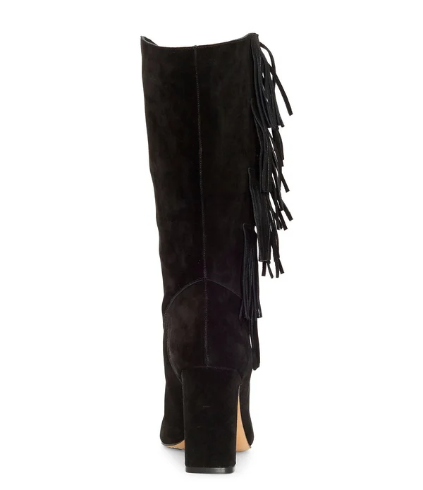 Vince Camuto Sterla Suede Boot 8, Black