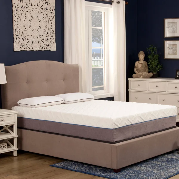 Blissful Nights 12x22 Gel Queen Memory Foam Mattress