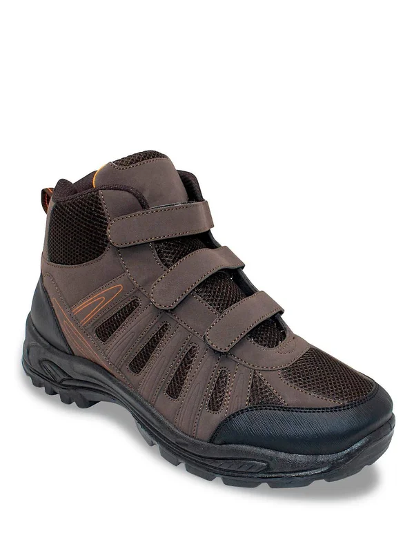 Chums Mens Boots Wide Fit Touch Fasten Wide Fit Grey 13 UK