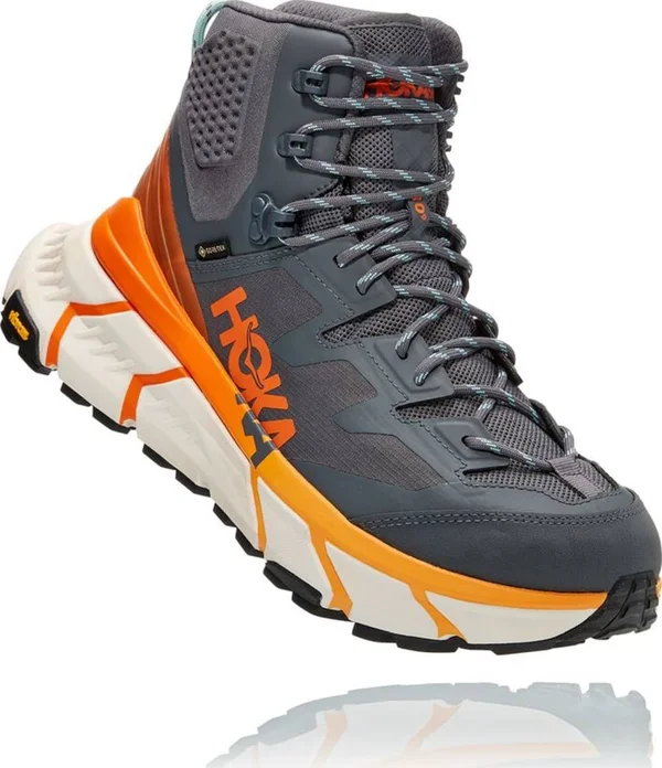 Hoka One One Tennine Hike GORE-TEX Hiking Boot Men's, Castlerock/Persimmon Orange, 10.5