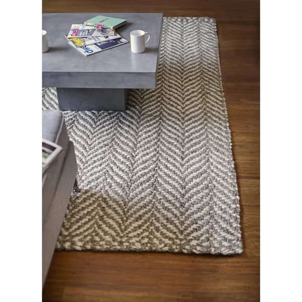 Anji Mountain Sandscape 5& x 8& Jute Rug