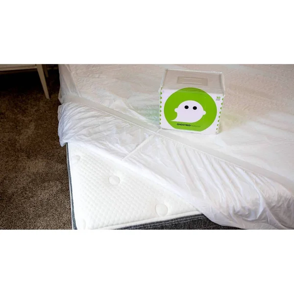 GhostBed Queen Size Premium Mattress Protector - White