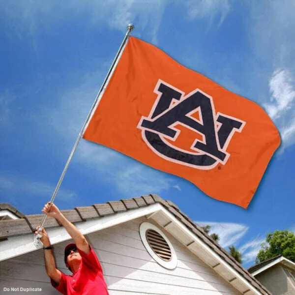 Auburn Tigers Nylon Embroidered Flag - 3 x 5 feet