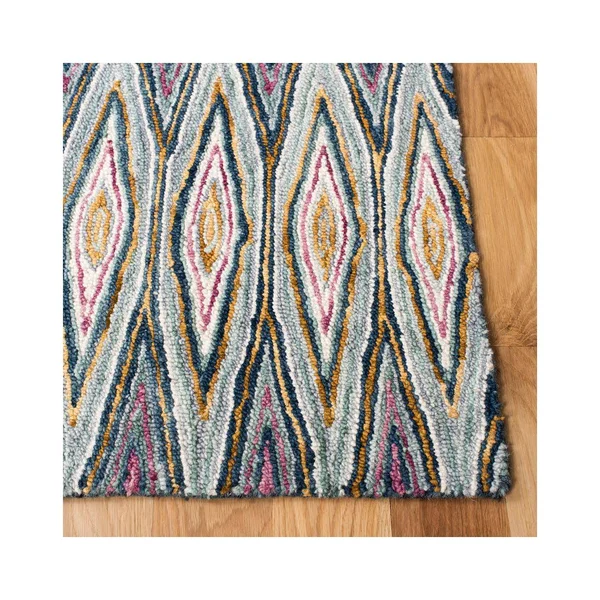 Safavieh Aspen Rug Collection APN805M - Blue - Pink - 7& x 7& Round