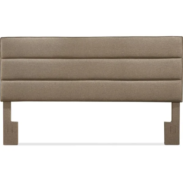Serta Palisades King Upholstered Headboard in Neutral Gray