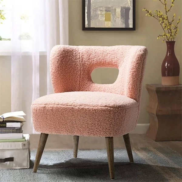 14karat Home Mini Vegan Wingback Chair, Mustard, Size: Medium, Yellow