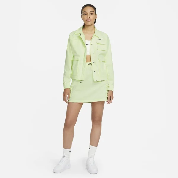 Nike NSW Swoosh Woven Jacket - Women's Volt Size Xs - Womens