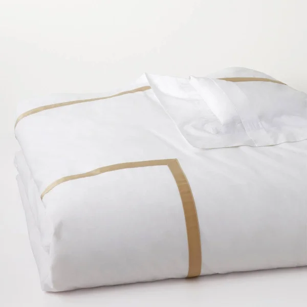 Matouk Lowell - Full/Queen Duvet Cover - Charcoal