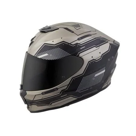 Scorpion Helmet EXO-R420 Techno Helmet, Size: 3XL, Black