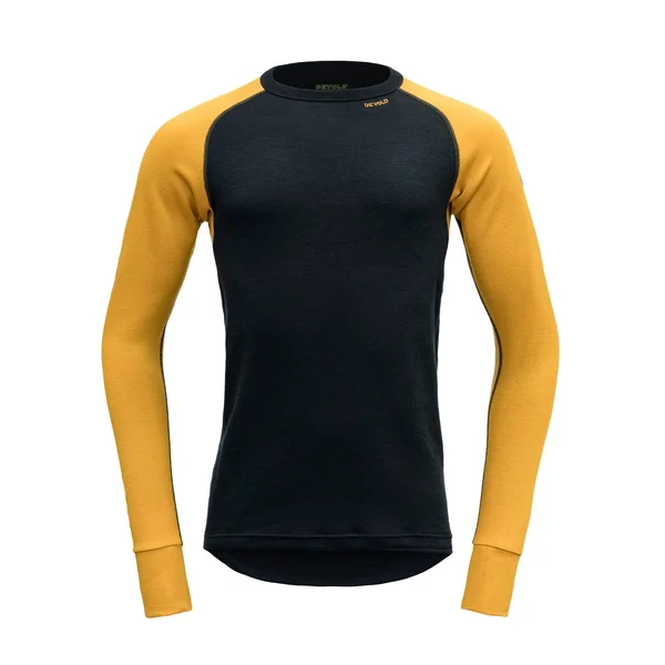 Devold Expedition MAN Shirt Colorblock-Blue - Men Merino Top (Size - Color Arrowwood - Ink)