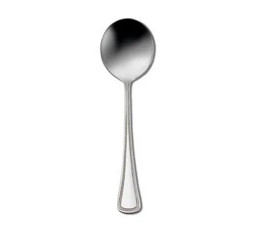 Oneida 2544SBLF Needlepoint Bouillon Spoon - 18/8 Stainless