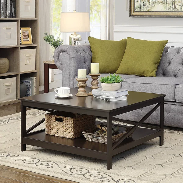 Convenience Concepts Square Coffee Table, Espresso