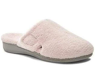 Vionic Terry Mule Slippers - Gemma, Size 8 Medium, Pink