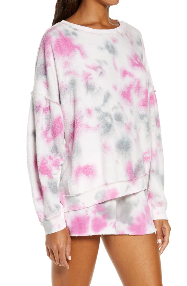 Free People Sweaters, Free People Kelly Washed Tie Dye Sweatshirt Set, Color: Pink, Size: M, Studiostyles20&s Closet