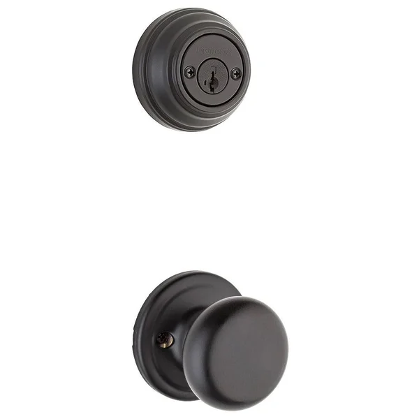 Kwikset 967H 514GC SMT Hancock Knob Inside Trim for SmartKey Double Cylinder Handleset - Iron Black