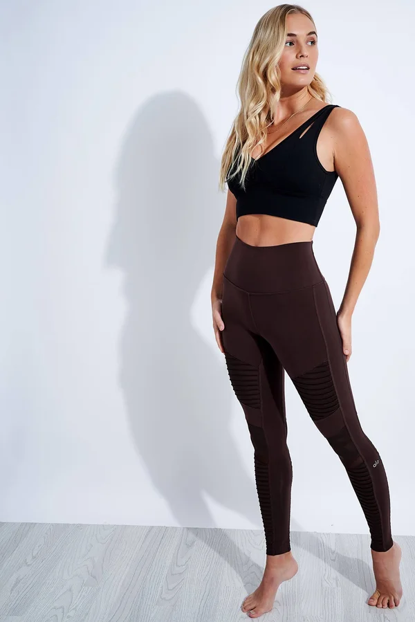 Alo Yoga High-Waist Moto Legging - Women's Oxblood, M