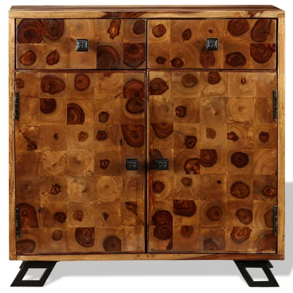 vidaXL Sideboard Solid Sheesham Wood 25.6x22x13.8x22x25.6x22