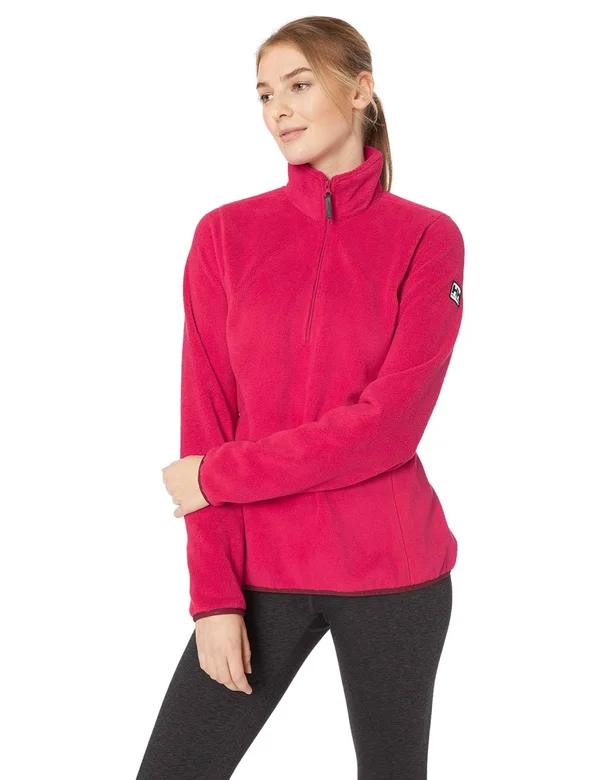 Helly Hansen W Feather Pile 3/4 Zip Persian Red M
