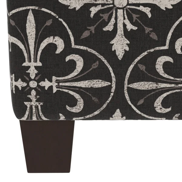 Skyline Furniture Custom Ottoman in Prints Black