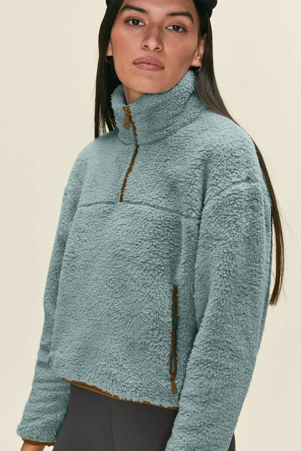 Girlfriend Collective Ice Half-Zip Fleece