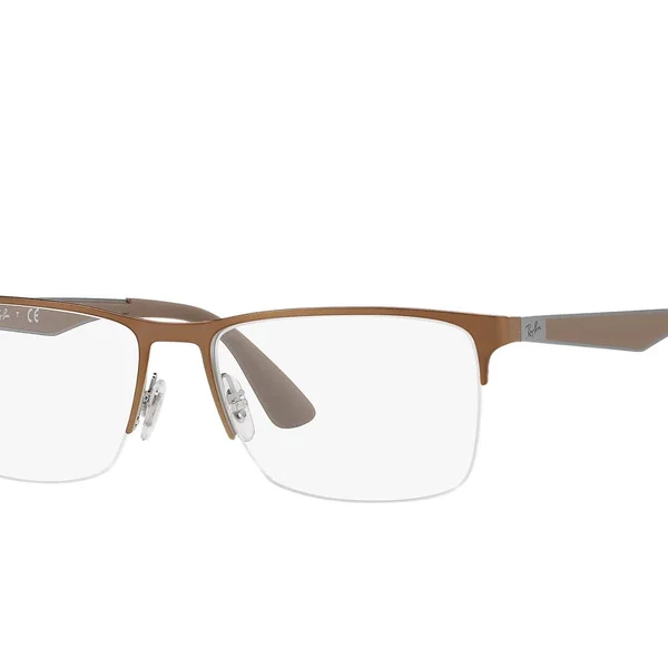 Ray Ban RX6335 Eyeglasses - 2531 Grey Top on Brusched Brown