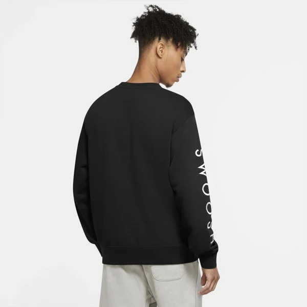 Nike Sportswear Swoosh Men's Crew Top in Black, Size: Xs, CU3906-010