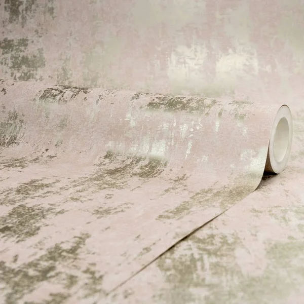 I Love Wallpaper Milan Metallic Wallpaper Blush Pink, Gold