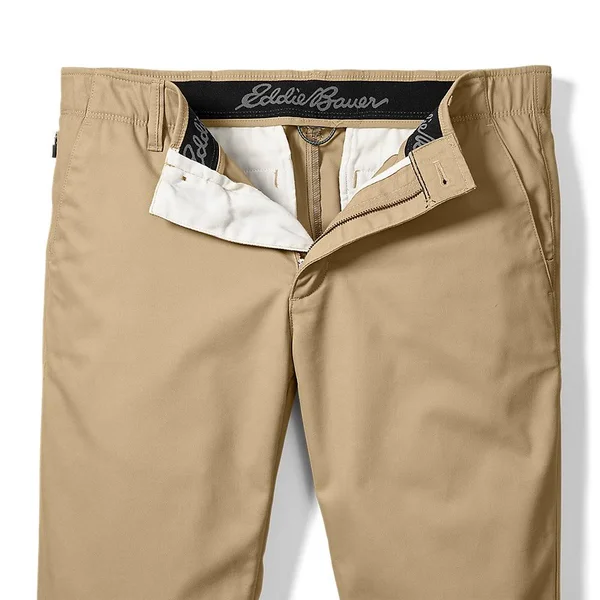 Eddie Bauer Men's Flex Wrinkle-Resistant Sport Chinos - Classic - Beige - 34/32