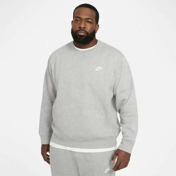 Nike Sportswear Club Crew Sweatshirt - Dark Grey Heather - Medium