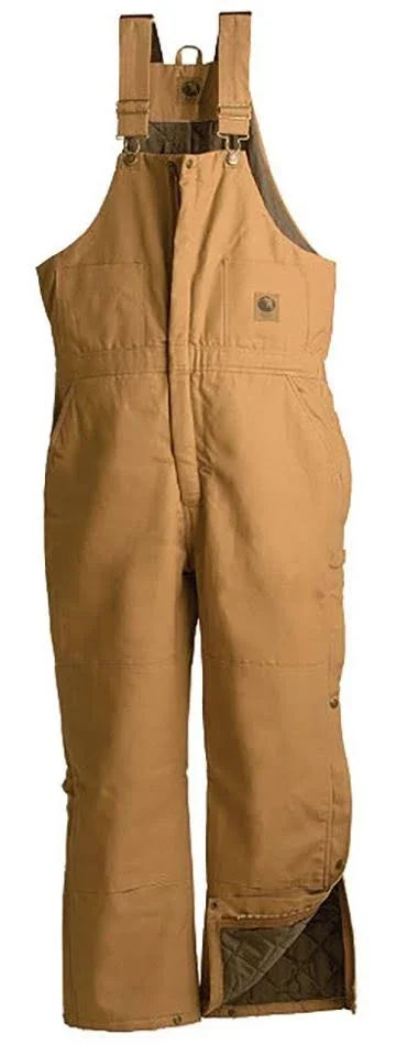 Berne Overall Deluxe Insulated Bib, Brown, M