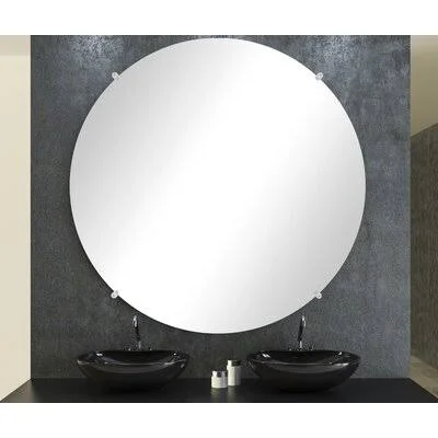 Korin Modern Frameless Accent Mirror Ebern Designs Size: 27x22 x 27x22